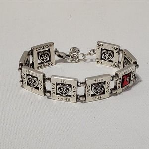 BRIGHTON‎ red dress breast cancer awareness bracelet